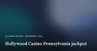 Hollywood Casino Player Lands Pennsylvania Record Online Jackpot