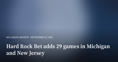 Hard Rock Bet Adds 29 Casino Games in Michigan and New Jersey