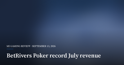 BetRivers Poker Posts Record July Revenue