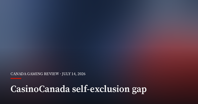 Canada's Self-Exclusion Gap Stops at Provincial Borders