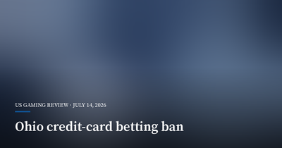 Ohio Nears Ban on Credit-Card Betting Deposits