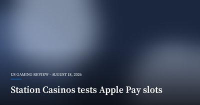 Station Casinos Tests Apple Pay on Las Vegas Slot Machines