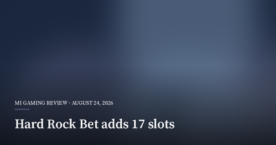 Hard Rock Bet Adds 17 Slots in Michigan and New Jersey