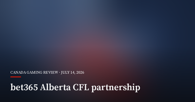 Bet365 Pairs Alberta Launch With CFL Partnership