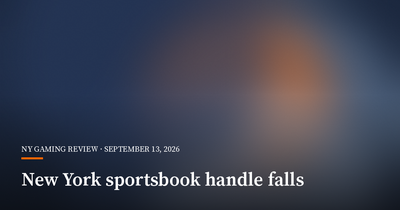 New York Sportsbook Handle Falls 15.3% in August