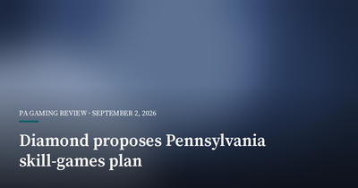 Diamond Proposes Legalizing Pennsylvania Skill Games