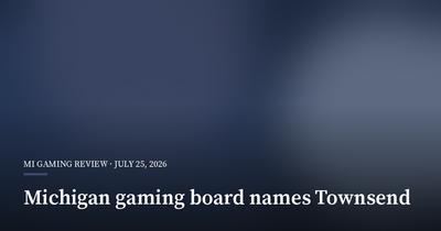 Whitmer Names Jim Townsend Chair of Michigan Gaming Board
