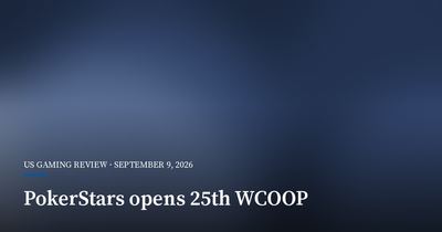 PokerStars Opens 25th WCOOP With Nearly $40 Million in Guarantees