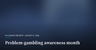 Pennsylvania Marks Problem-Gambling Awareness Month