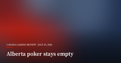 Alberta Poker Stays Empty as Sportsbooks Rush In