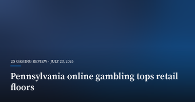 Pennsylvania Online Gambling Overtakes Retail Casino Floors in Record Year