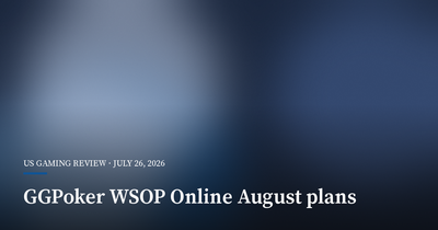 GGPoker Teases August Return of WSOP Online Series