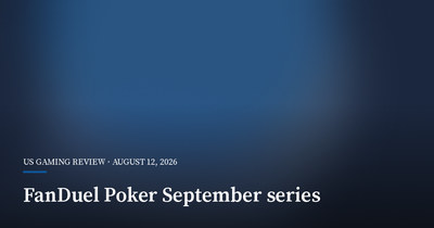 FanDuel Poker Confirms a September Series
