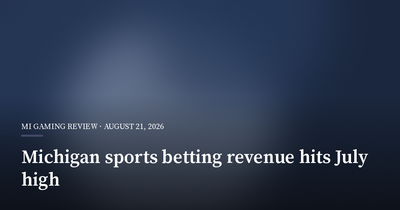 Michigan Sports Betting Revenue Hits 2026 High in July