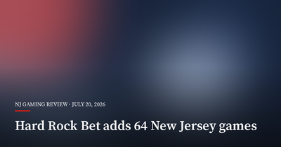 Hard Rock Bet Adds 64 Games to New Jersey Library